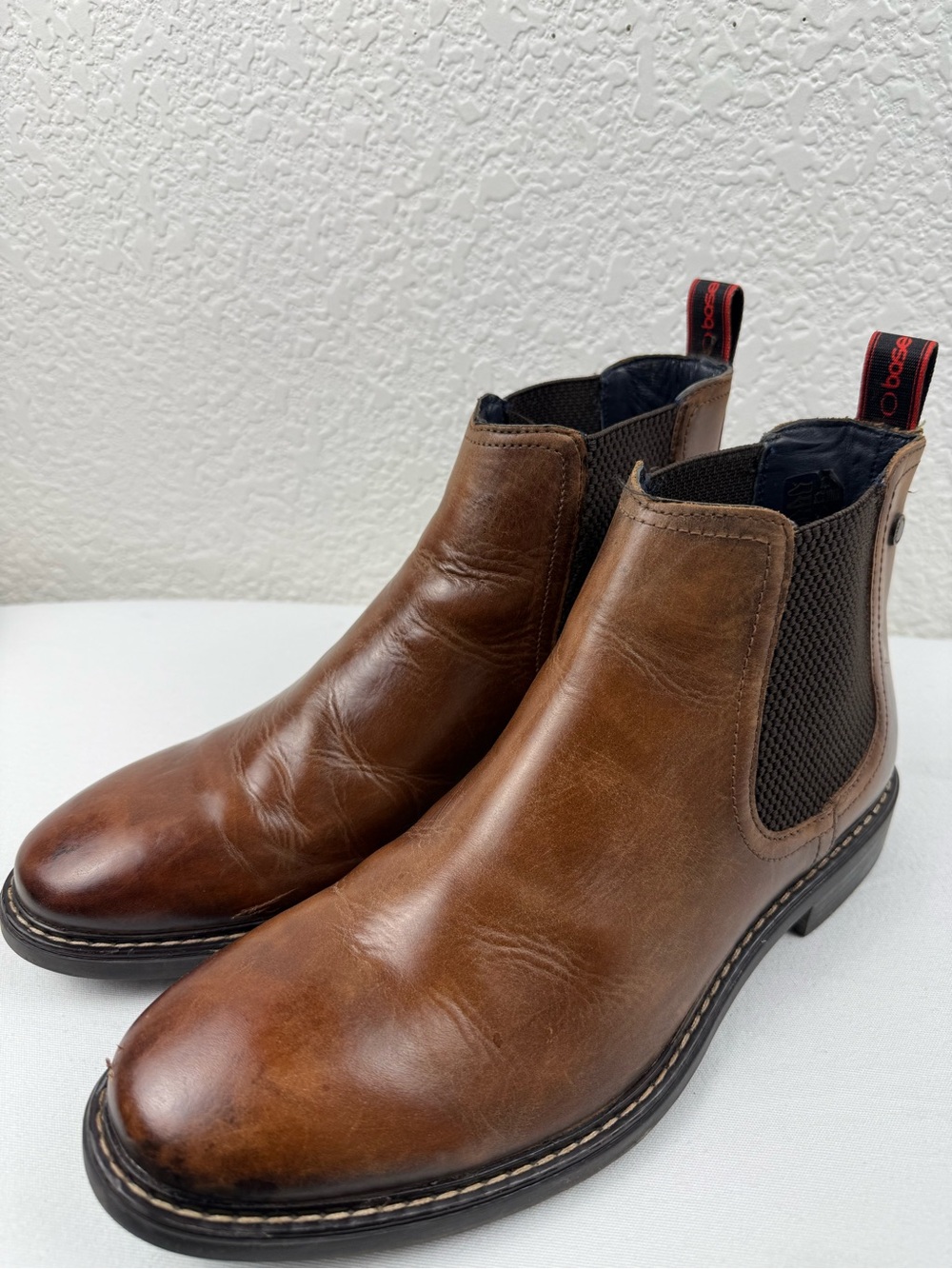 Base London Seymour Brown Leather Chelsea Boots | Men's EU 43 / US 10